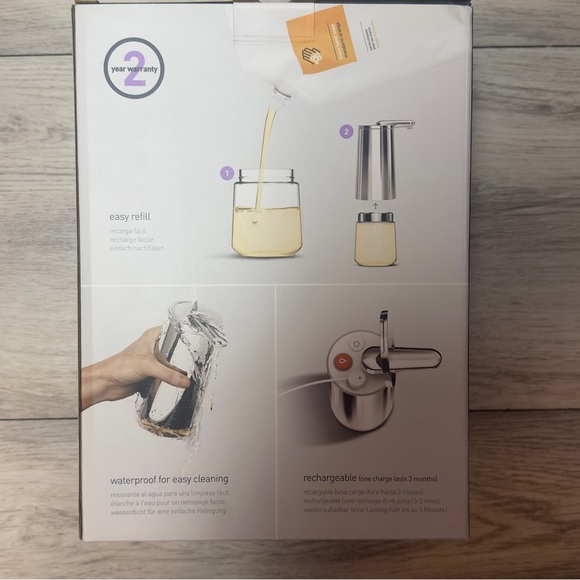 Simplehuman 10 oz Foam Sensor Pump, Touch-Free Foam Hand Soap Dispenser NEW - Picture 4 of 11